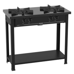 Fogao Industrial 2 Bocas Couracado Dako  Preto
