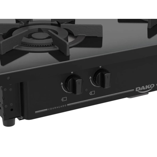 Fogao Industrial 2 Bocas Couracado Dako  Preto