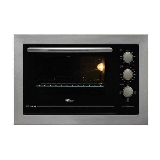 Forno Eletrico Fischer Embutir Fitline 48L 220V Inox