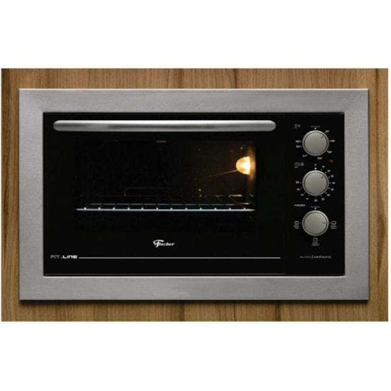 Forno Eletrico Fischer Embutir Fitline 48L 220V Inox