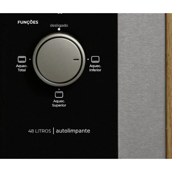 Forno Eletrico Fischer Embutir Fitline 48L 220V Inox