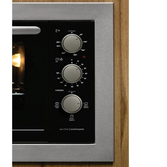 Forno Eletrico Fischer Embutir Fitline 48L 220V Inox