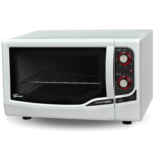 Forno Elétrico Fischer Gourmet Grill 44 Litros Branco - Timer