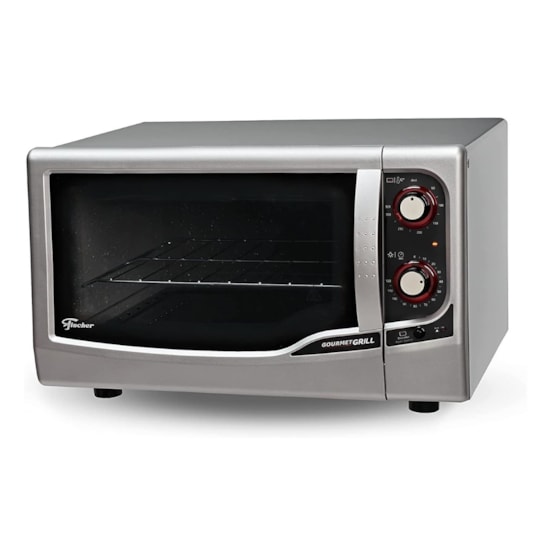 Forno Elétrico Fischer Gourmet 44L 220V  Prata Forno Elétrico Fischer Gourmet 44L 220V  Prata