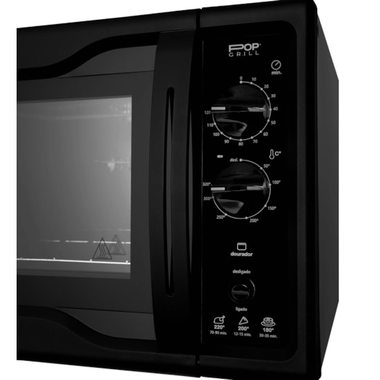 Forno Eletrico Fischer Pop Grill 44L 220V Preto