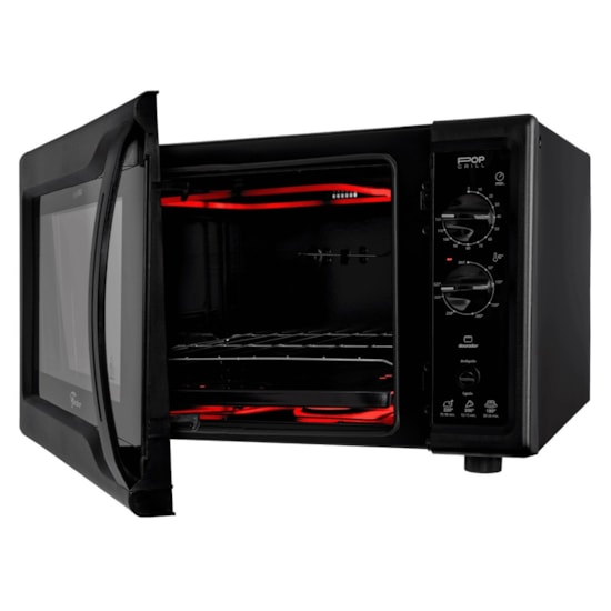 Forno Eletrico Fischer Pop Grill 44L 220V Preto