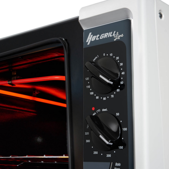 Forno Elétrico Hot Grill 44L Fischer 220 Branco Forno Elétrico Hot Grill 44L Fischer 220 Branco