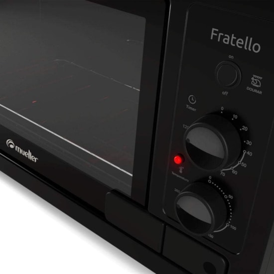 Forno Eletrico Mueller Fratello 44L Ct 220V Preto Fosco