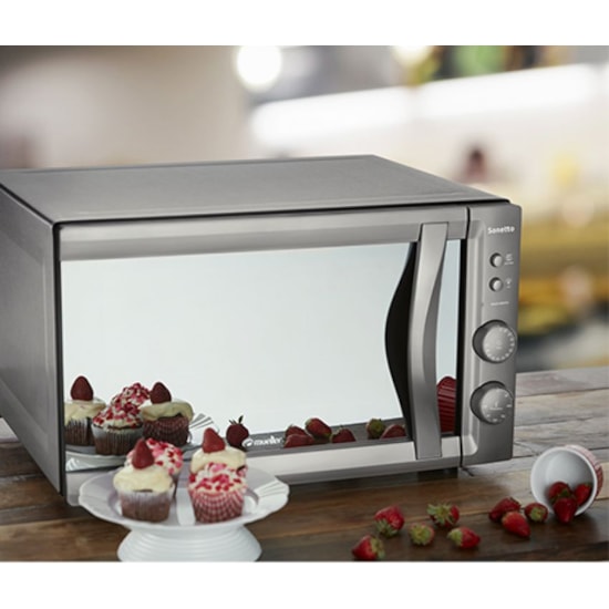 Forno Eletrico Mueller Sonetto Espelhado 44L 220V Inox