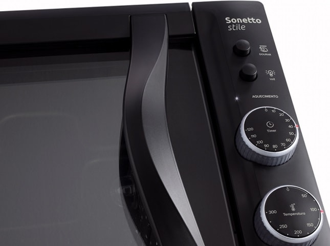 Forno Elétrico Sonetto Stile Preto - Mueller