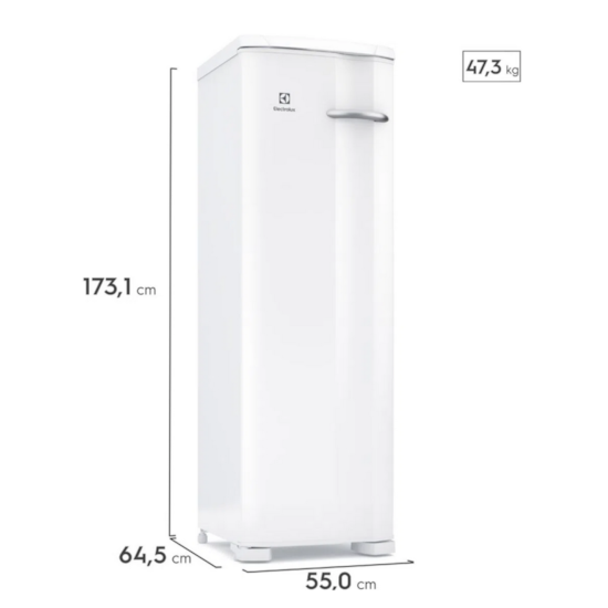 Freezer Vertical 234L Fe27 Electrolux Branco Freezer Vertical 234L Fe27 Electrolux Branco