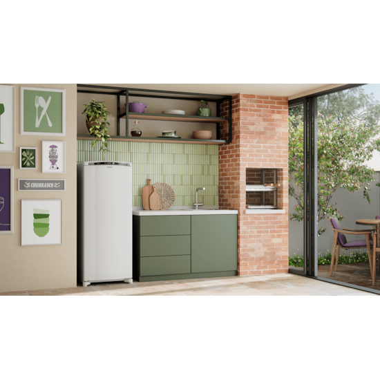 Freezer Vertical 255L Cvu26 Consul 220V Branco