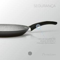 Frigideira Francesa Alum 20Cm Aa St Prata/Grafite