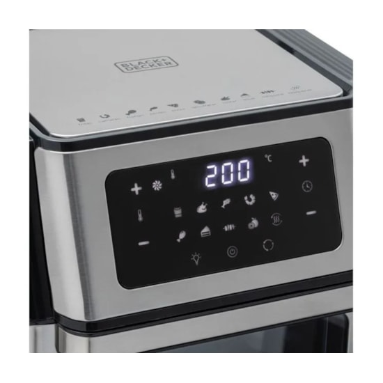 Fritadeira Air Fryer 12L Oven 5 Em 1 Black Decker Afo12 220V Preto