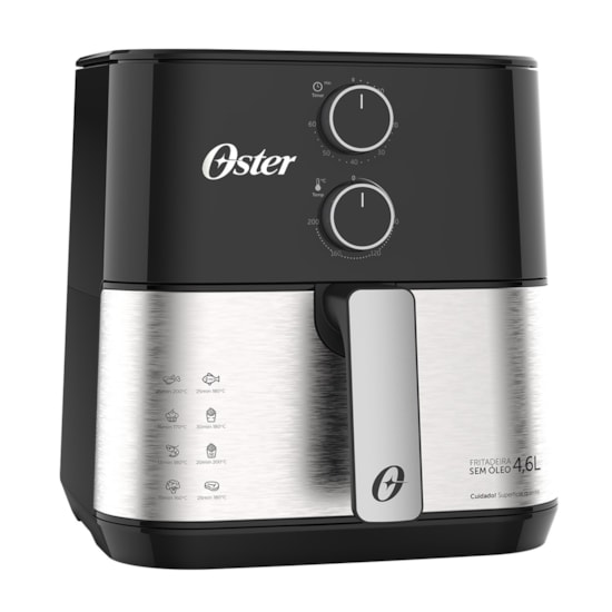 Fritadeira Air Fryer 4,6 Litros Oster 220V Preto