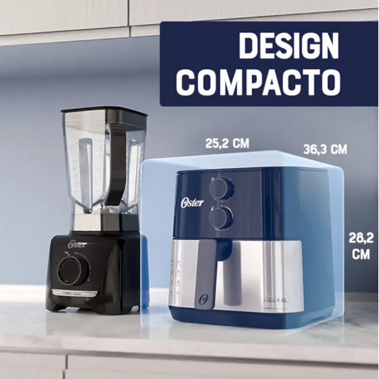 Fritadeira Air Fryer 4,6 Litros Oster 220V Preto