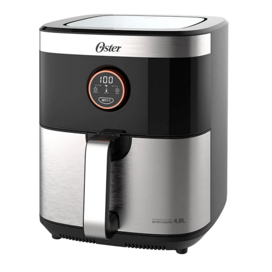 Fritadeira Air Fryer 4,8 Litros Oster 220V Preto Inox 