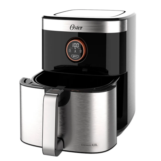 Fritadeira Air Fryer 4,8 Litros Oster 220V Preto Inox 