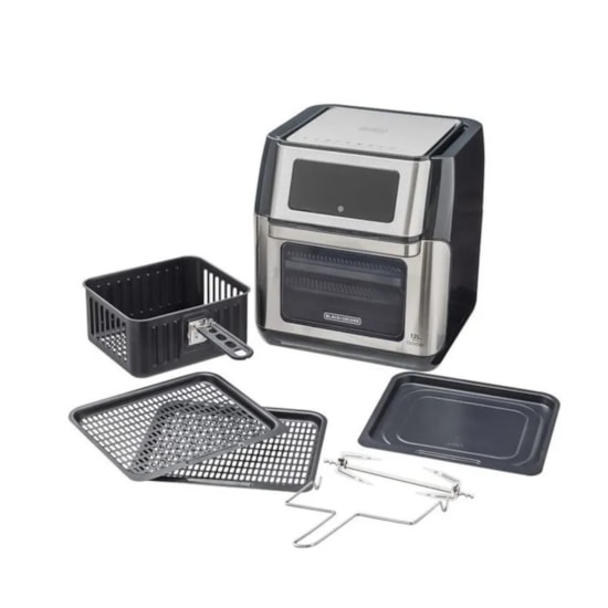 Fritadeira Airfryer Oven 5 Em 1 12L B&D Preto