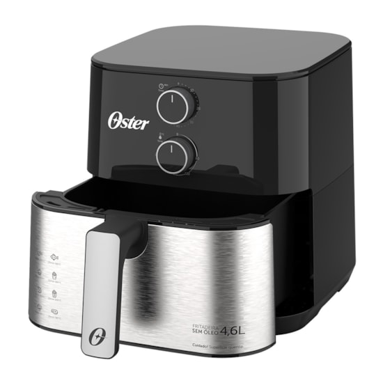Fritadeira Sem Óleo 4,6 Litros Oster 220V Preto