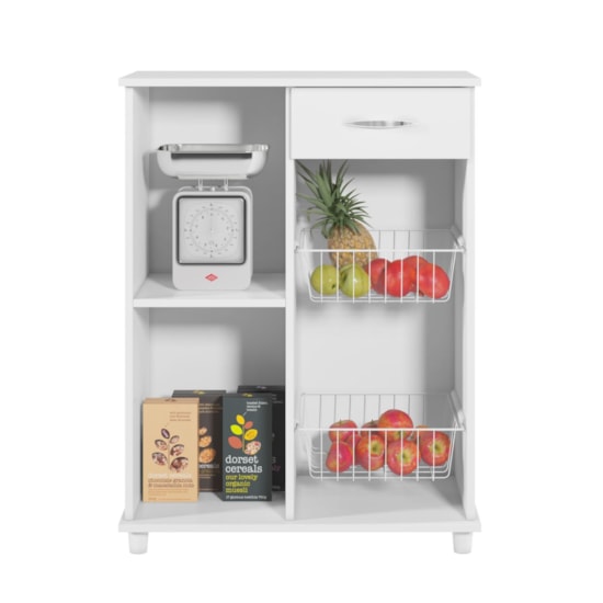 Fruteira Belize New 1 P 2 Cestos Notável Branco New Fruteira Belize New 1 P 2 Cestos Notável Branco New