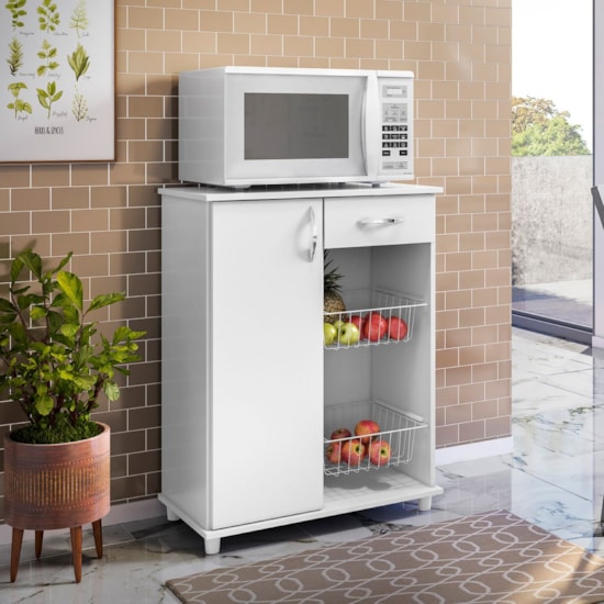 Fruteira Belize New 1 P 2 Cestos Notável Branco New Fruteira Belize New 1 P 2 Cestos Notável Branco New