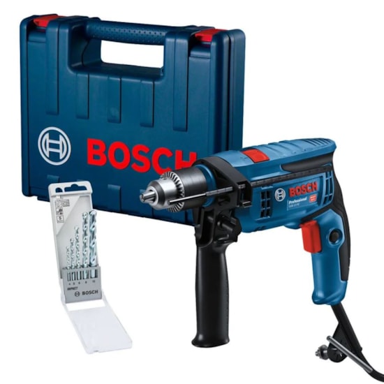 Furadeira Impacto Gsb13r 750W Bosch 220V Azul