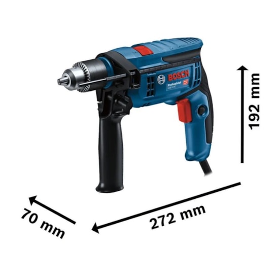 Furadeira Impacto Gsb13r 750W Bosch 220V Azul