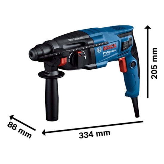 Furadeira Martelete Romp 720W Bosch 220V Azul