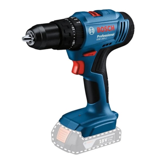 Furadeira Parafusad Impacto 18V Gsb183li 1Bat Azul