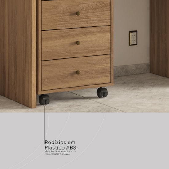 Gaveteiro Office Presence 4 Gav Demóbile Amendola Touch Gaveteiro Office Presence 4 Gav Demóbile Amendola Touch