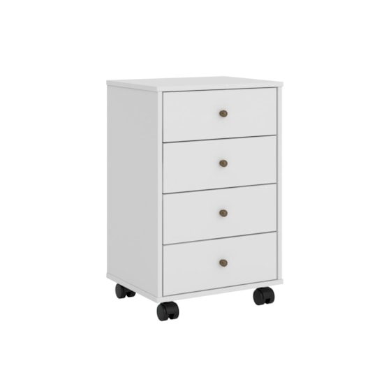 Gaveteiro Office Presence 4 Gav Demóbile Branco Gaveteiro Office Presence 4 Gav Demóbile Branco