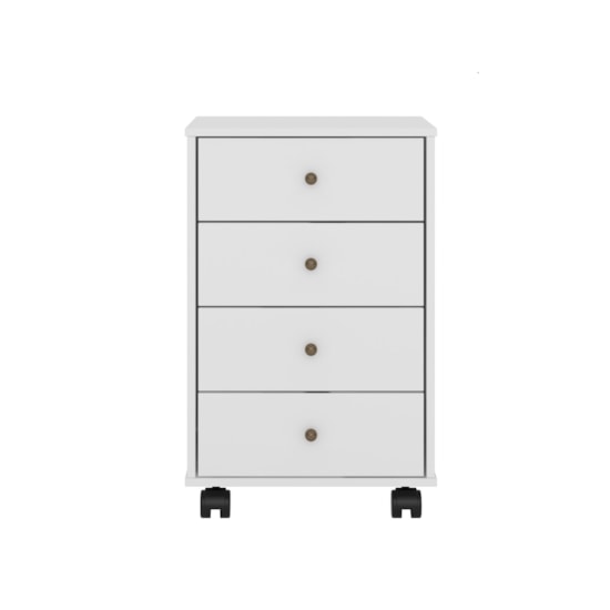 Gaveteiro Office Presence 4 Gav Demóbile Branco Gaveteiro Office Presence 4 Gav Demóbile Branco