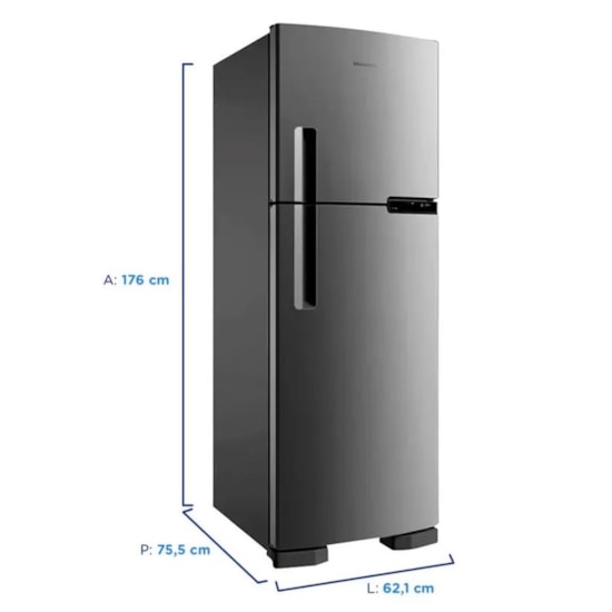 Geladeira 375L 2P Brastemp Brm44 Inox 220V Platinum