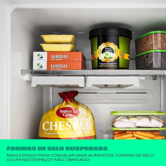 Geladeira 377L 2P Consul Crm44 Frost Free Prata 220V Inox