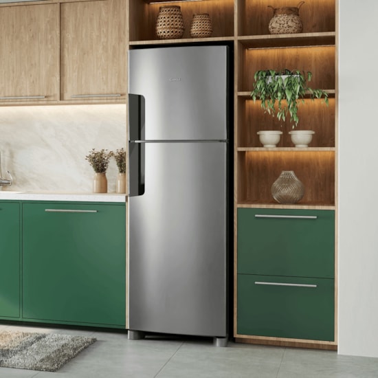 Geladeira 377L 2P Consul Crm44 Frost Free Prata 220V Inox