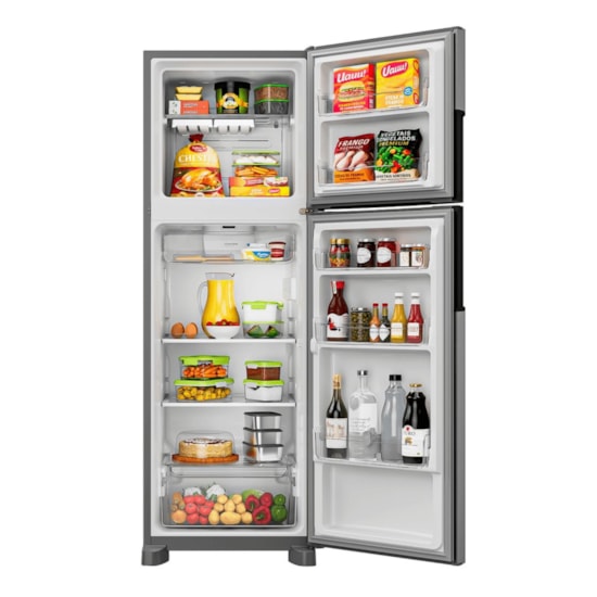 Geladeira 377L 2P Consul Crm44 Frost Free Prata 220V Inox