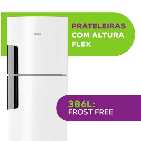 Geladeira 386L 2P Consul Crm44 Frost Fre Branco