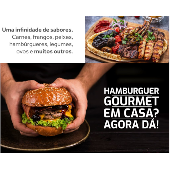 Grill Sanduicheira Elétrico Mr Cheff Agr Preto