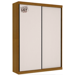 Guarda Roupa 100% Mdf York Luciane Flex Freijó Champ/Freijó Guarda Roupa 100% Mdf York Luciane Flex Freijó Champ/Freijó