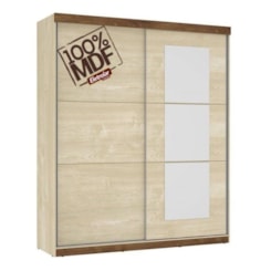 Guarda Roupa 2 Portas Correr Caribe Mdf Areia/Canela/Areia Guarda Roupa 2 Portas Correr Caribe Mdf Areia/Canela/Areia