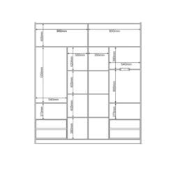 Guarda Roupa 2 Portas Correr Caribe Mdf Canela Guarda Roupa 2 Portas Correr Caribe Mdf Canela