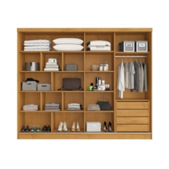 Guarda Roupa 2 Portas De Correr Galati 100% Mdf Peroba Off White