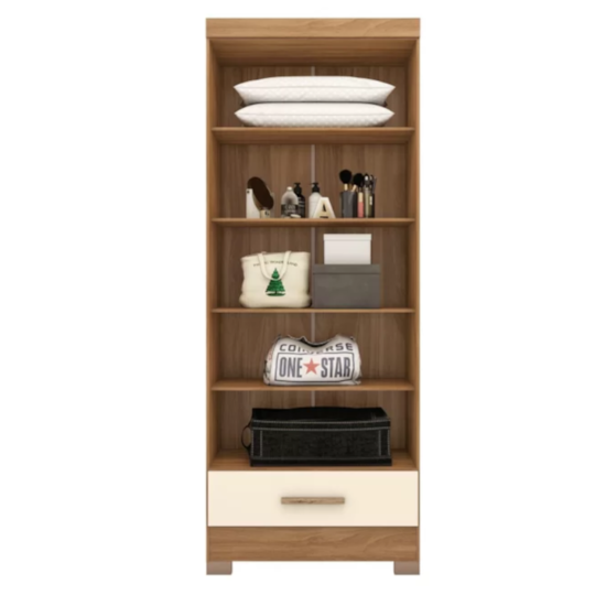 Guarda Roupa 2 Portas Smart Plus Rodial Cinamomo Off White Guarda Roupa 2 Portas Smart Plus Rodial Cinamomo Off White