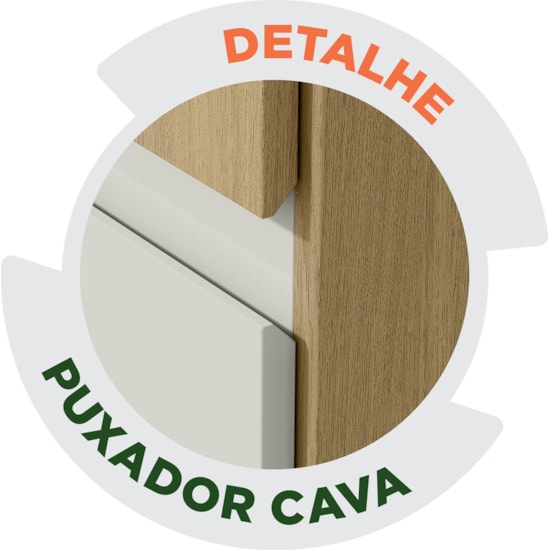 Guarda Roupa 3 P Correr 100% Mdf Bagdá Castanho Off White