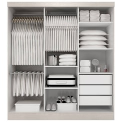 Guarda Roupa 3 Portas De Correr Viena 100% Mdf Branco