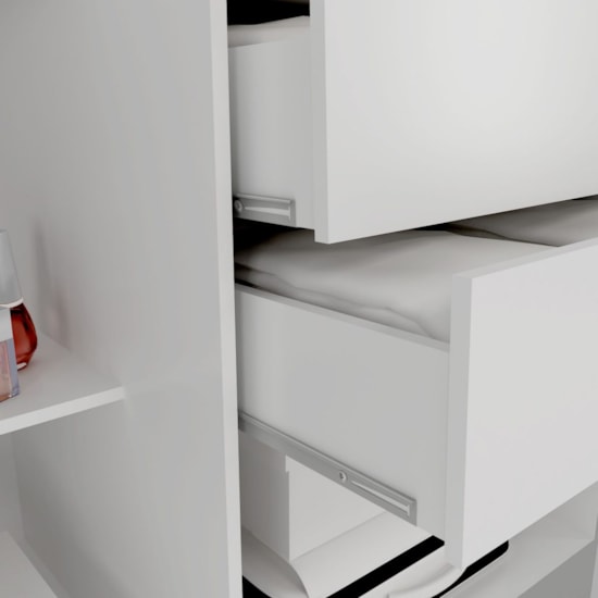 Guarda Roupa 3 Portas De Correr Viena 100% Mdf Ipê Tex/Vanilla Tex