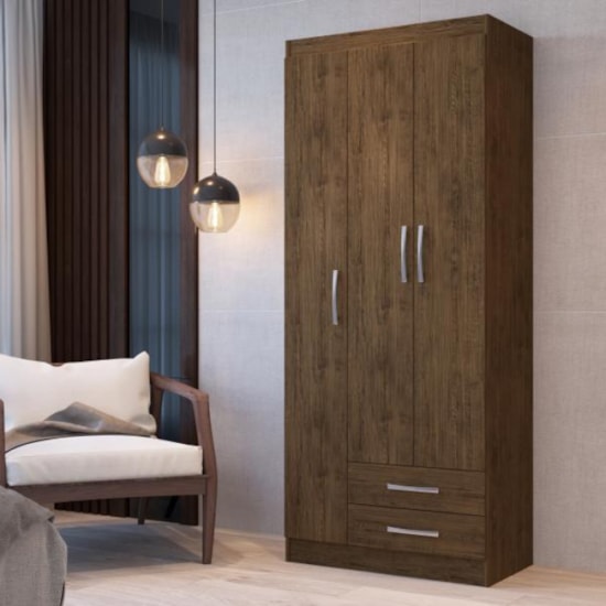 Guarda Roupa 3 Portas Treviso Doripel Amarula Guarda Roupa 3 Portas Treviso Doripel Amarula