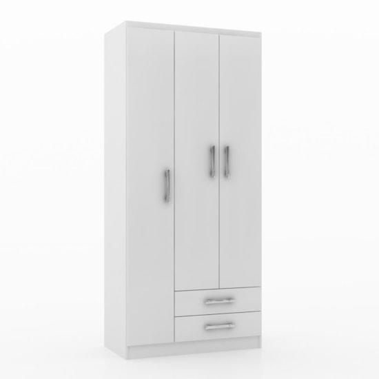 Guarda Roupa 3 Portas Treviso Doripel Branco Guarda Roupa 3 Portas Treviso Doripel Branco