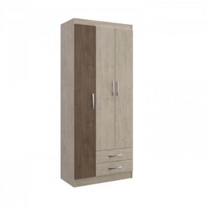 Guarda Roupa 3 Portas Treviso Doripel Fendy/Amendoa Guarda Roupa 3 Portas Treviso Doripel Fendy/Amendoa